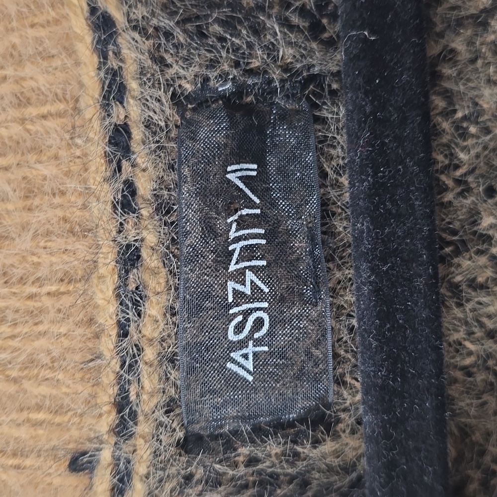 4SI3NNA Leopard Print Sweater - Black and Tan - Picture 7 of 10